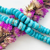 Small Sky Blue Rondelle Yungai, Set of 130 Background