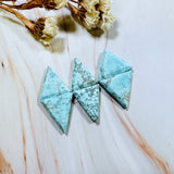 Medium Sky Blue Triangle Sand Hill Turquoise, Set of 6 Background
