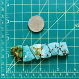 Medium Mixed Petal Mixed Turquoise, Set of 6 Dimensions