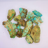 Sky Blue Rough Natural Number 8 Turquoise Chunks Background