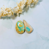 Large Mint Green Mixed Royston Turquoise, Set of 2 Background