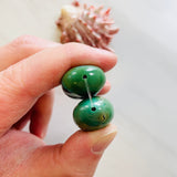 Large Sky Blue Oval Yungai Beads, Set of 4 Extra