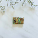 Medium Royal Orange Bar Green Serpentine Serpentine, Set of 2 Background