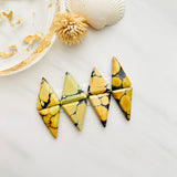 Medium Royal Orange Triangle Treasure Mountain Turquoise, Set of 8 Background