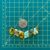 Medium Mixed Diamond Mixed Turquoise, Set of 6 Dimensions