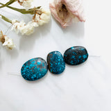 Medium Sky Blue Nugget Milky Way Beads, Set of 3 Dimensions