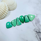 Medium Mint Green Mixed Lucid Variscite, Set of 6 Background