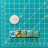 Medium Mixed Bar Mixed Turquoise, Set of 5 Dimensions