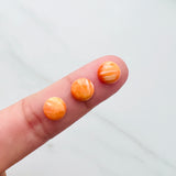 8x8mm Round Spiny Oyster, Set of 2