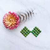 Small Lime Green Round Sonoran Gold, Set of 32 Background