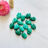 13x18mm Oval Malachite, Set of 1