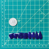 Medium Deep Blue Mixed Lapis Lazuli, Set of 8 Dimensions