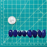 Medium Deep Blue Mixed Lapis Lazuli, Set of 8 Dimensions