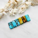 Medium Mixed Bar Mixed Turquoise, Set of 6 Background