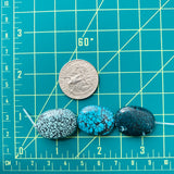 Medium Sky Blue Nugget Yungai Beads, Set of 3 Extra