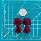 Large Red Mixed Rosarita, Set of 4 Dimensions