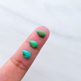 6x9mm Teardrop Sonoran Gold Turquoise Cabochons, Set of 4