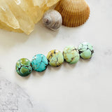 Small Mixed Round Mixed Turquoise, Set of 5 Background