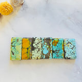 Large Mixed Bar Mixed Turquoise, Set of 6 Background