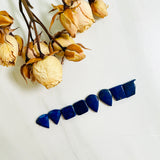 Small Deep Blue Mixed Lapis Lazuli, Set of 8 Background