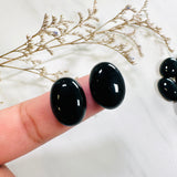13x18mm Oval Onyx, Set of 4
