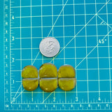 Large Swamp Green Half Moon Rosarita, Set of 6 Dimensions