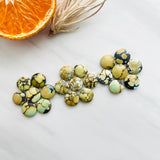 Medium Royal Orange Round Treasure Mountain Turquoise, Set of 21 Background