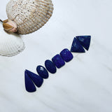 Medium Deep Blue Mixed Lapis Lazuli, Set of 8 Background