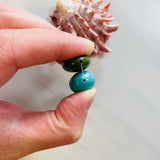 Large Ocean Blue Oval Yungai Beads, Set of 3 Extra