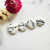 Medium White Round White Buffalo Dolomite, Set of 4 Background