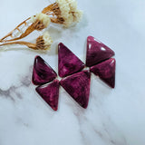 Large Purple Triangle Spiny Oyster, Set of 6 Background