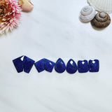 Small Deep Blue Mixed Lapis Lazuli, Set of 8 Background
