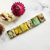 Medium Mixed Bar Mixed Turquoise, Set of 6 Background