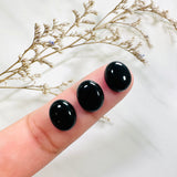 9x11mm Oval Onyx, Set of 8