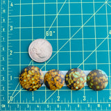Medium Sea Green Round Treasure Mountain, Set of 4 Dimensions