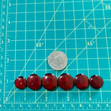Medium Red Round Rosarita, Set of 6 Dimensions