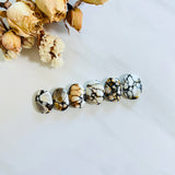 Medium Royal Orange Oval Purple Lavender, Set of 6 Background