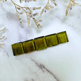 Medium Swamp Green Square Rosarita, Set of 5 Background