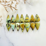 Medium Mixed Teardrop Mixed Turquoise, Set of 14 Background