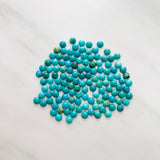 5x5mm Round Carico Lake, Set of 10