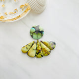 Large Royal Orange Mixed Treasure Mountain Turquoise, Set of 6 Background