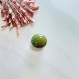 Medium Royal Orange Oval Giraffe Beads Background