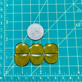 Medium Swamp Green Half Moon Rosarita, Set of 6 Dimensions