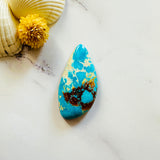 Large Sky Blue Freeform Royston Turquoise Background