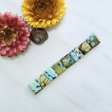 Medium Mixed Square Mixed Turquoise, Set of 8 Background