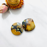 Medium Royal Orange Mixed Treasure Mountain Turquoise, Set of 2 Background
