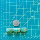 Medium Lime Green Half Moon Green Serpentine Serpentine, Set of 3 Dimensions