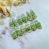 Medium Lime Green Mixed Green Serpentine Serpentine, Set of 12 Background