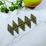 Medium Swamp Green Triangle Rosarita, Set of 10 Background