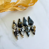 Large Mixed Teardrop Purple Lavender Variscite, Set of 8 Background